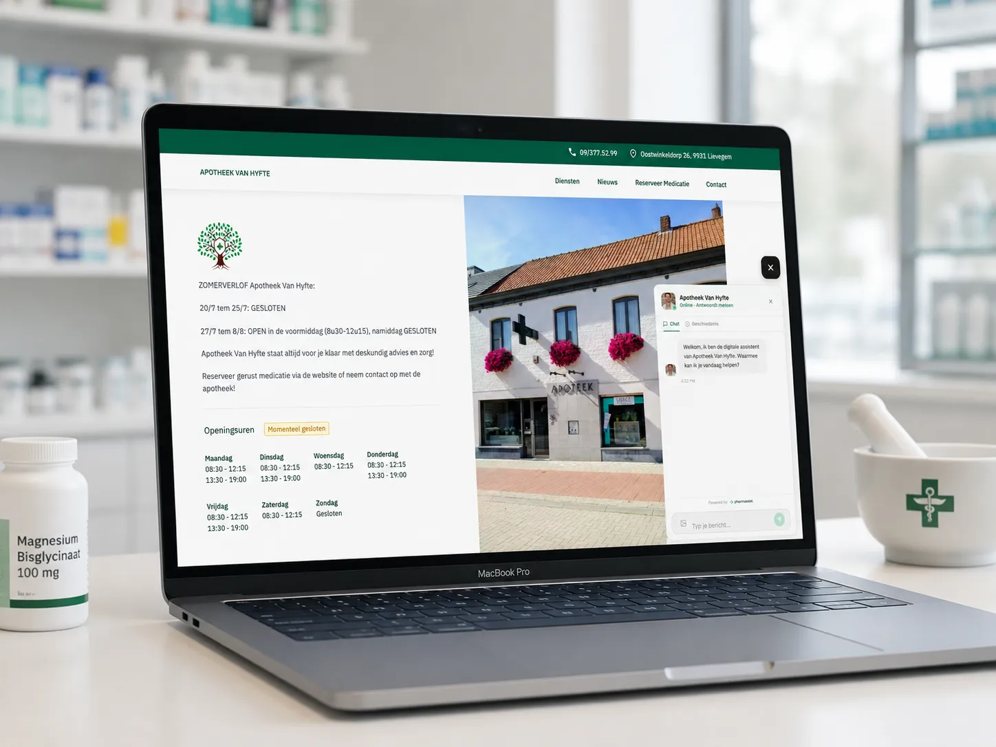 Apotheek Van Hyfte, project van Wajo